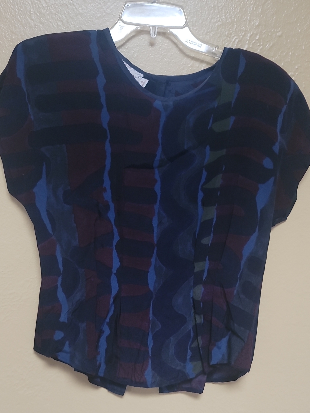 Vintage silk like shell, abstract 8